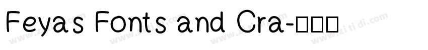 Feyas Fonts and Cra字体转换